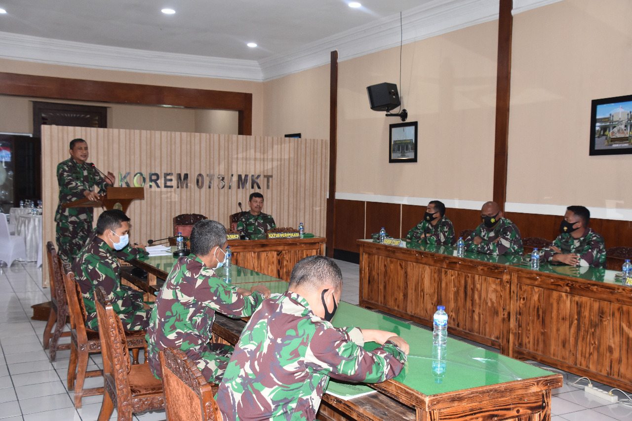 Jelang Sertijab Danrem, Korem 073/MKT Terima Tim Verifikasi Kodam IV/Diponegoro